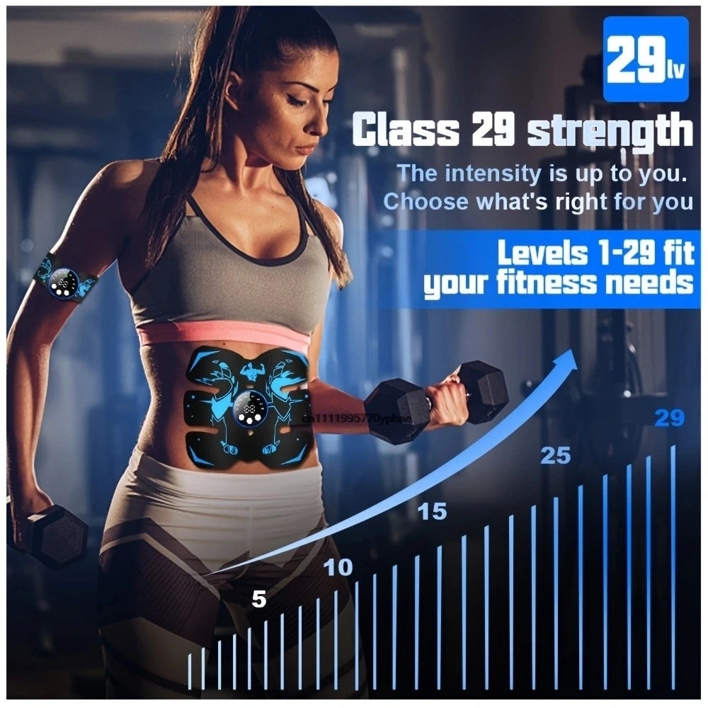 Wireless EMS Abs & Butt Toning Stimulator | Rechargeable EMS Muscle Stimulator QXL