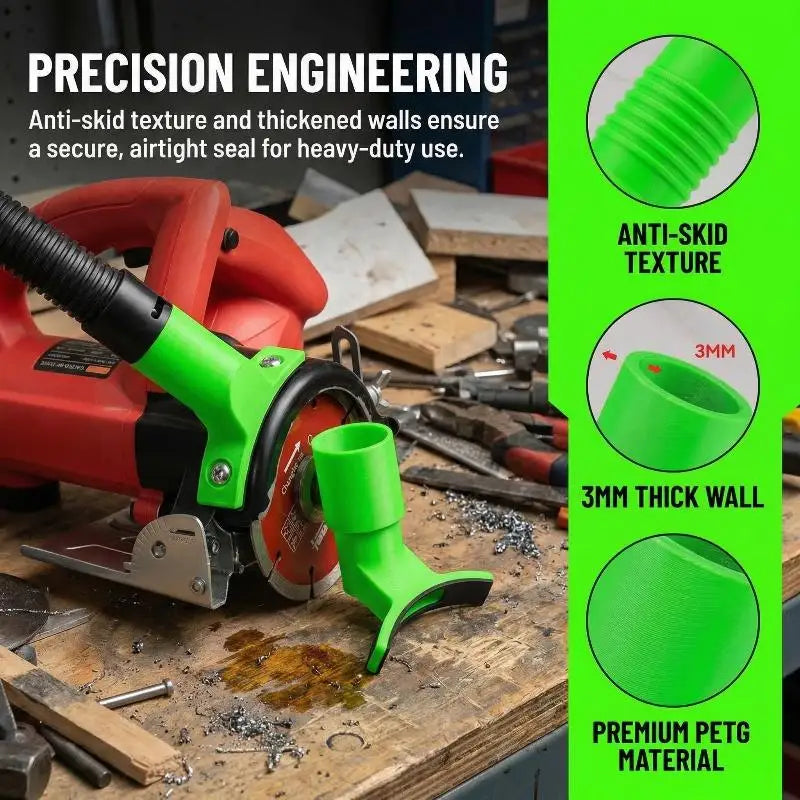 Angle Grinder Dust Extractor Adapter | Double-Port Collector Dust Extractor Adapter QXL