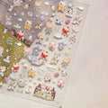 5D Kawaii Animal Nail Stickers | Cat Bunny Dog Mouse Decals