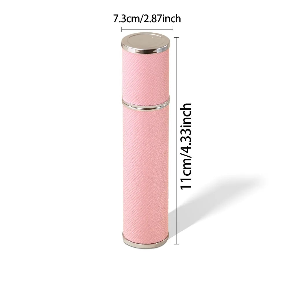 10ml Refillable Mini Perfume Atomizer | PU Leather Spray Bottle Perfume Atomizer QXL