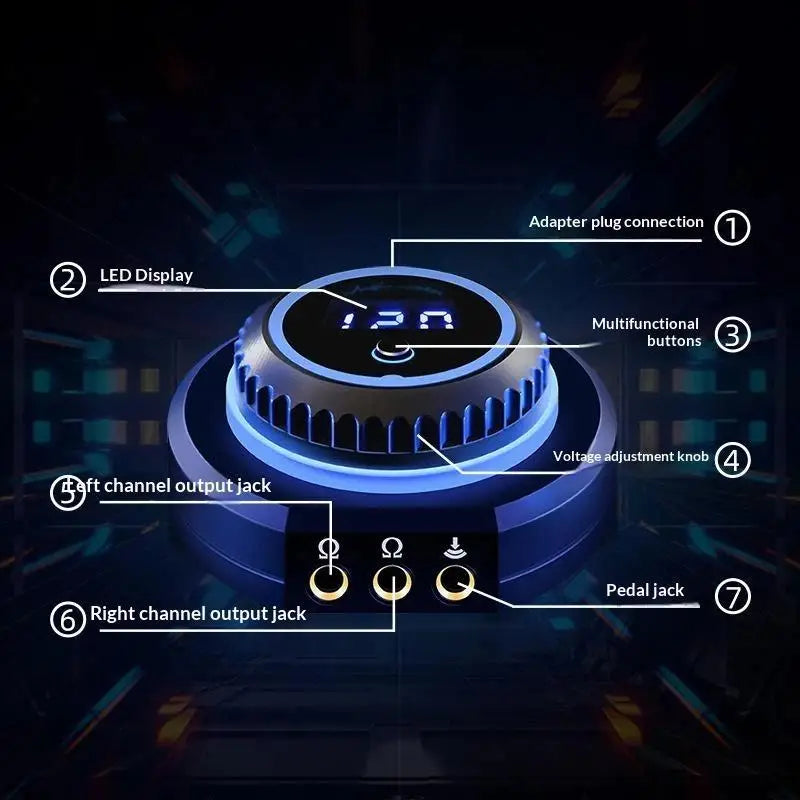 Tattoo Power Supply LED Display Dual Output | Coil & Rotary Tattoo Power Supply QXL
