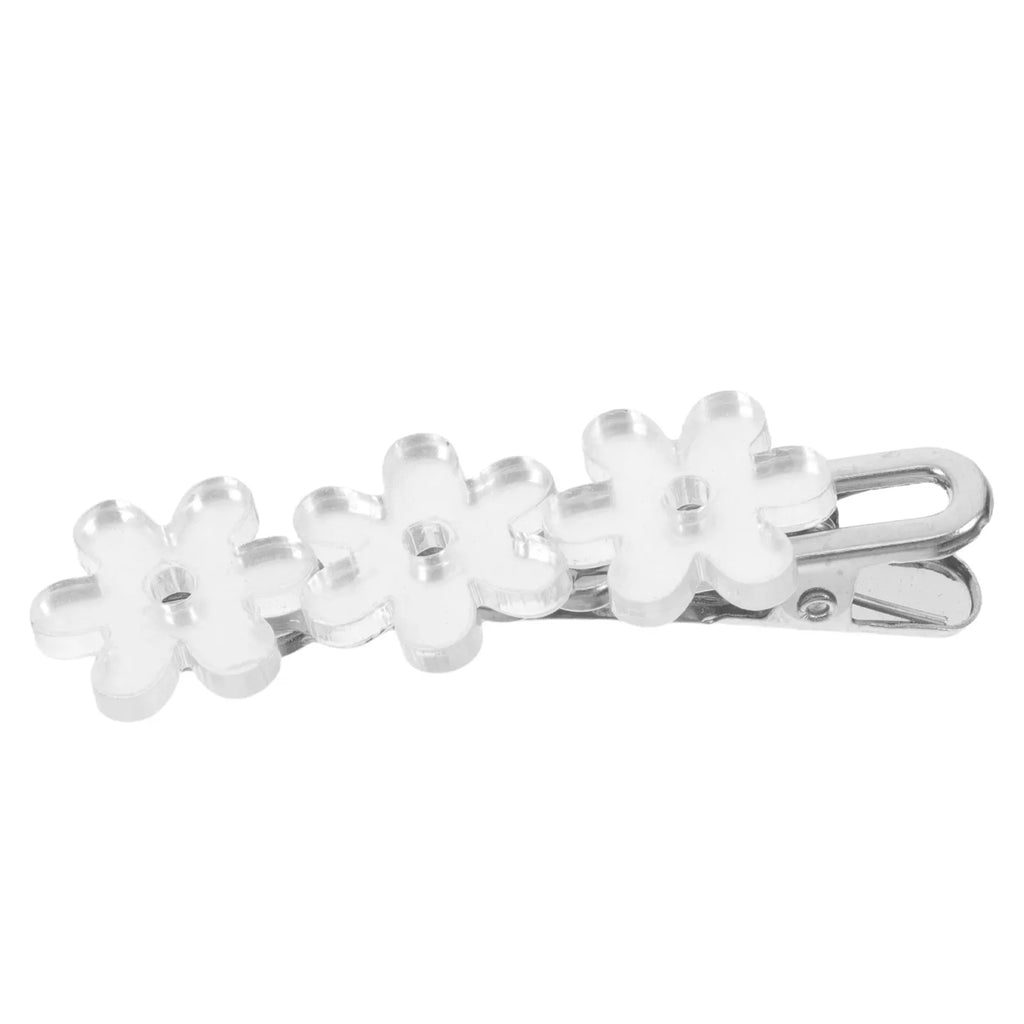 Mirror Flower Hair Clip | Floral Side Barrette for Women Floral Hair Barrette QXL Default Title