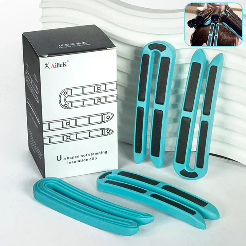 12-Pack U-Shape Heat-Resistant Hair Perm Clips | Salon & Home Hair Perm Clips QXL
