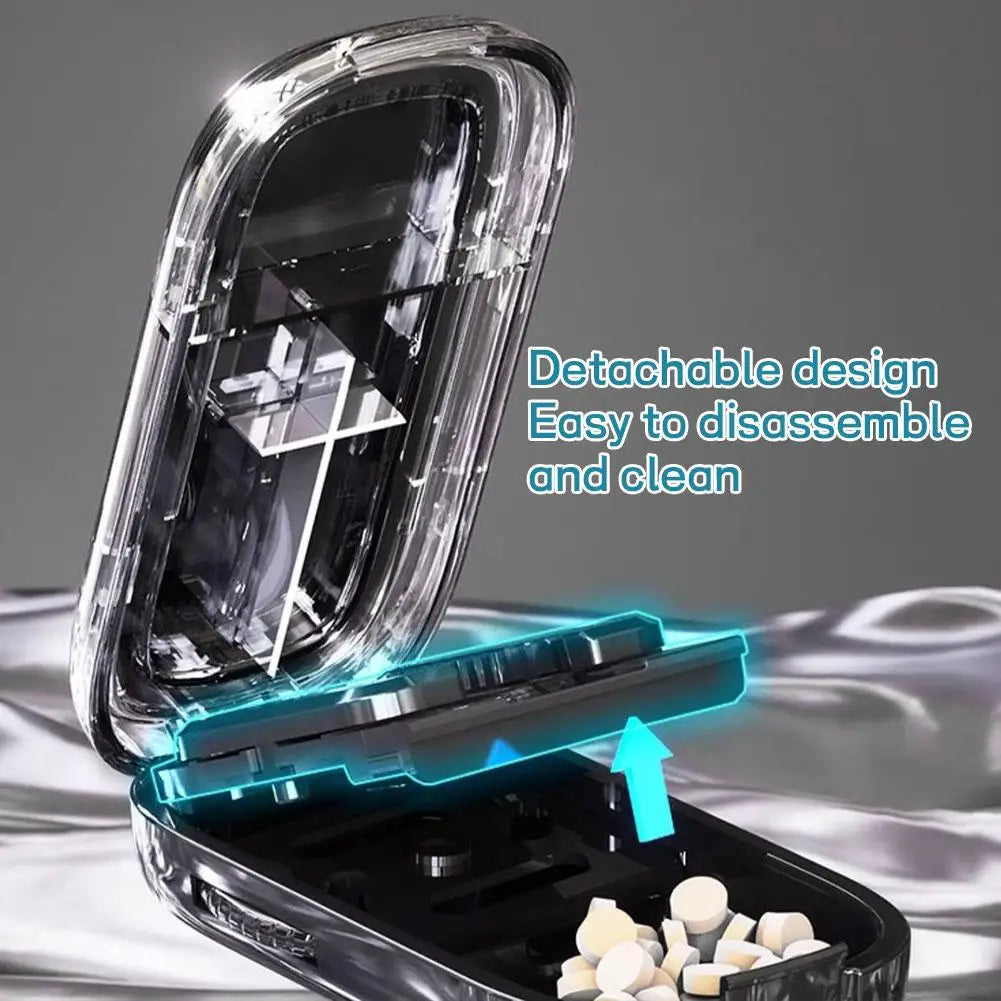 Pill Cutter & Storage Box | 1/2 & 1/4 Tablet Splitter Portable Pill Cutter Organizer QXL