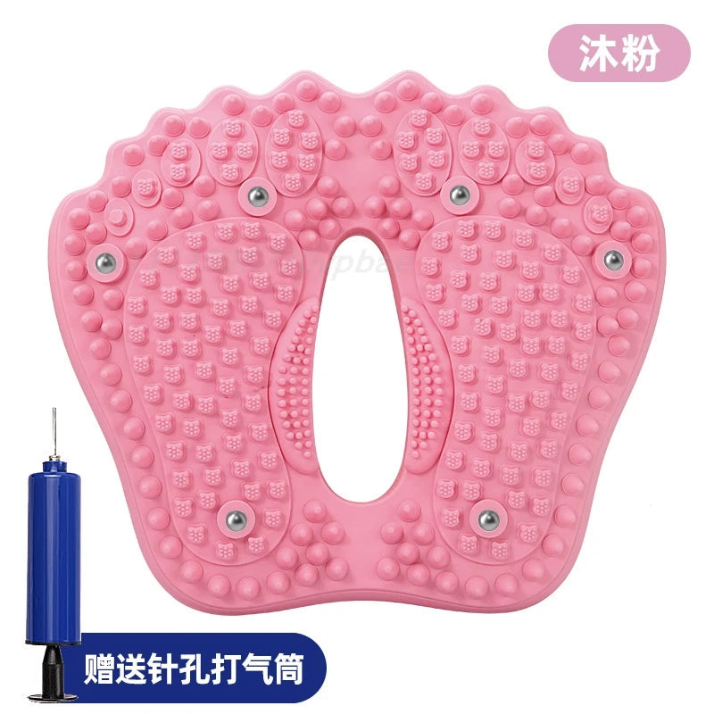 Inflatable Acupressure Foot Massage Mat | Anti-Slip Reflexology Acupressure Foot Mat QXL Pink No plug