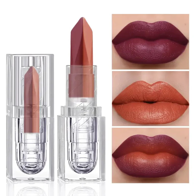 VERONNI 2-in-1 Two-Tone Matte & Glitter Lipstick | Long-Lasting 2-in-1 Lipstick QXL