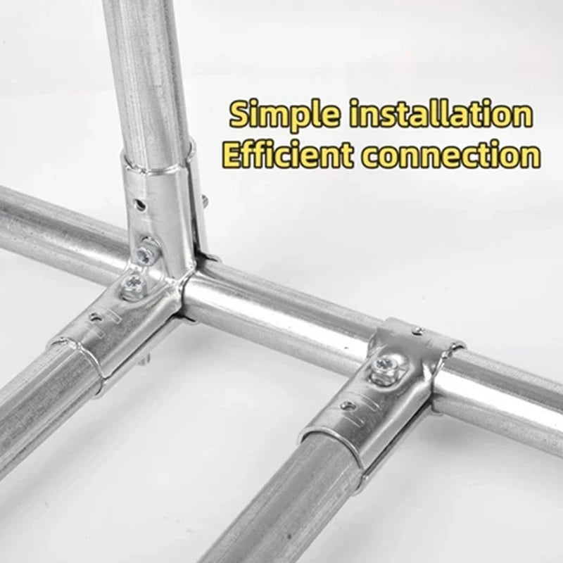 5-Pack 25mm Stainless Steel Structural Pipe Tube Connectors Pipe Tube Connectors QXL