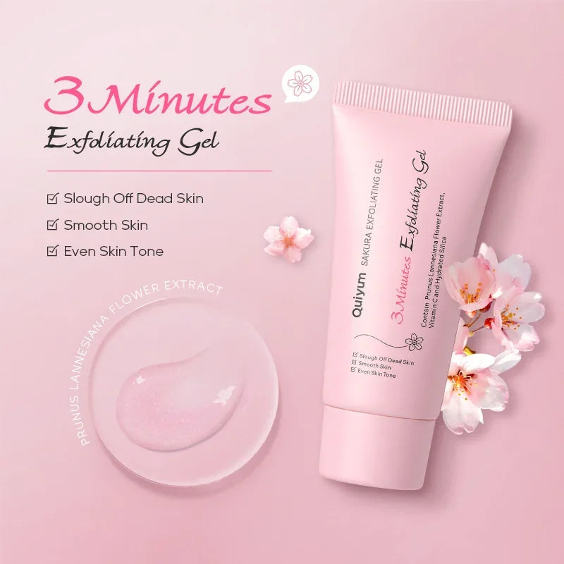 LAIKOU Sakura Exfoliating Peeling Gel Face Scrub 30g/50g Facial Exfoliating Gel QXL