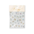 3D Butterfly Jelly Nail Stickers | Star Moon Holographic Art Nail Art Stickers QXL A4