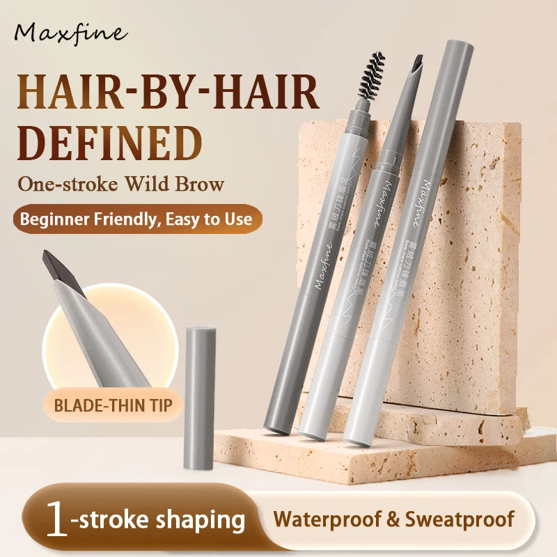 Ultra Thin Blade Eyebrow Pencil | Natural Multi-Shade Brow Pen Eyebrow Pencil QXL