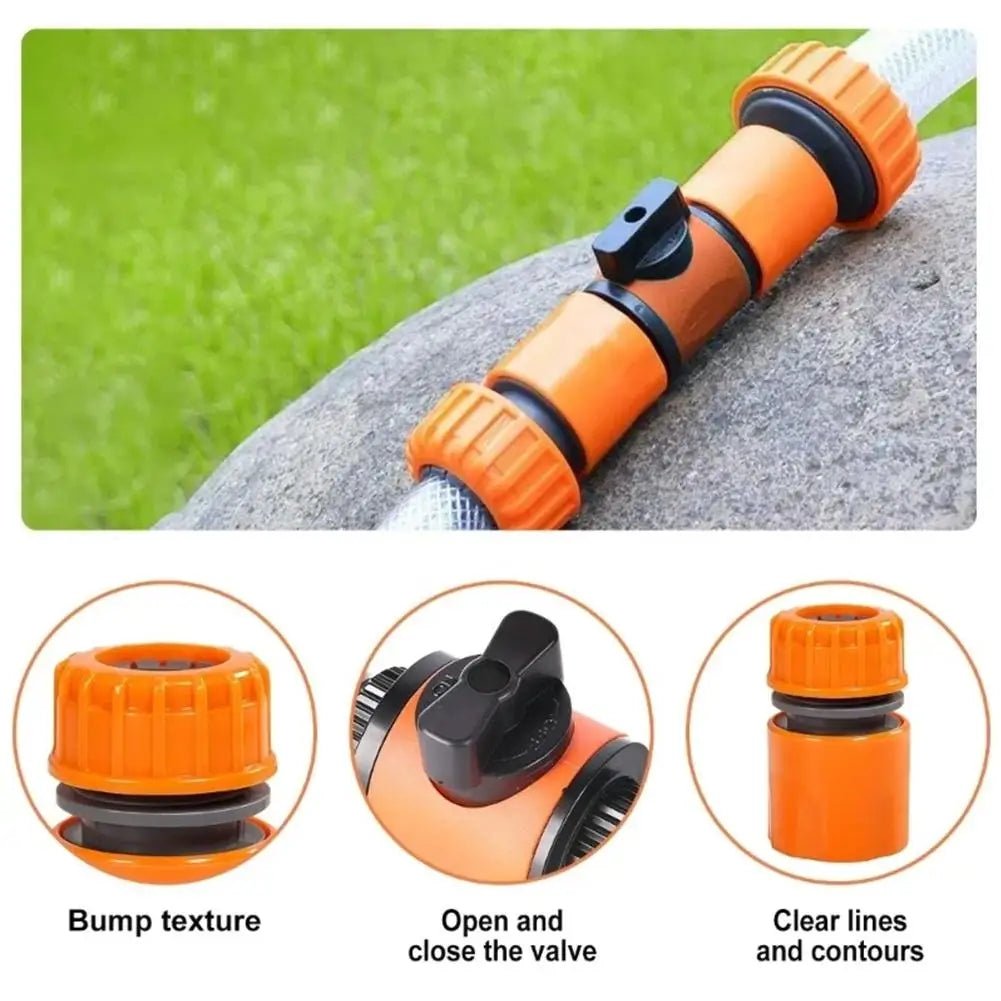 3/4" Quick Connect Garden Hose Valve Adapter with Shut-Off Hose Valve Adapter QXL