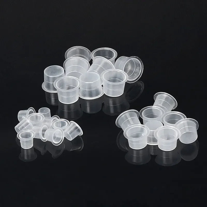 100-Pack Disposable Tattoo Ink Cups S/M/L | Pigment Holders Tattoo Ink Cups QXL