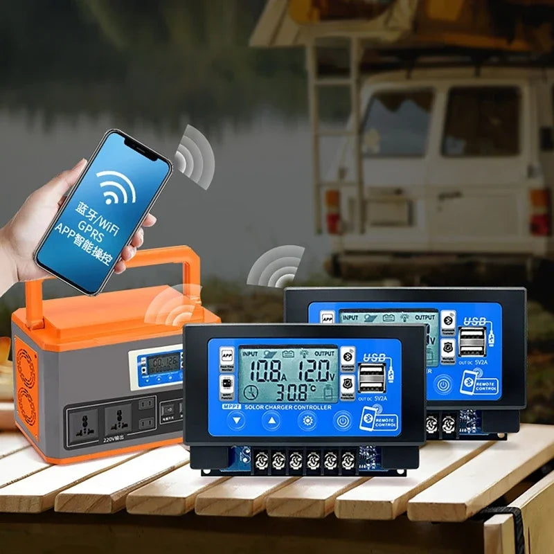 Dreamburgh 60A MPPT Solar Charge Controller Bluetooth WiFi LCD MPPT Solar Controller QXL