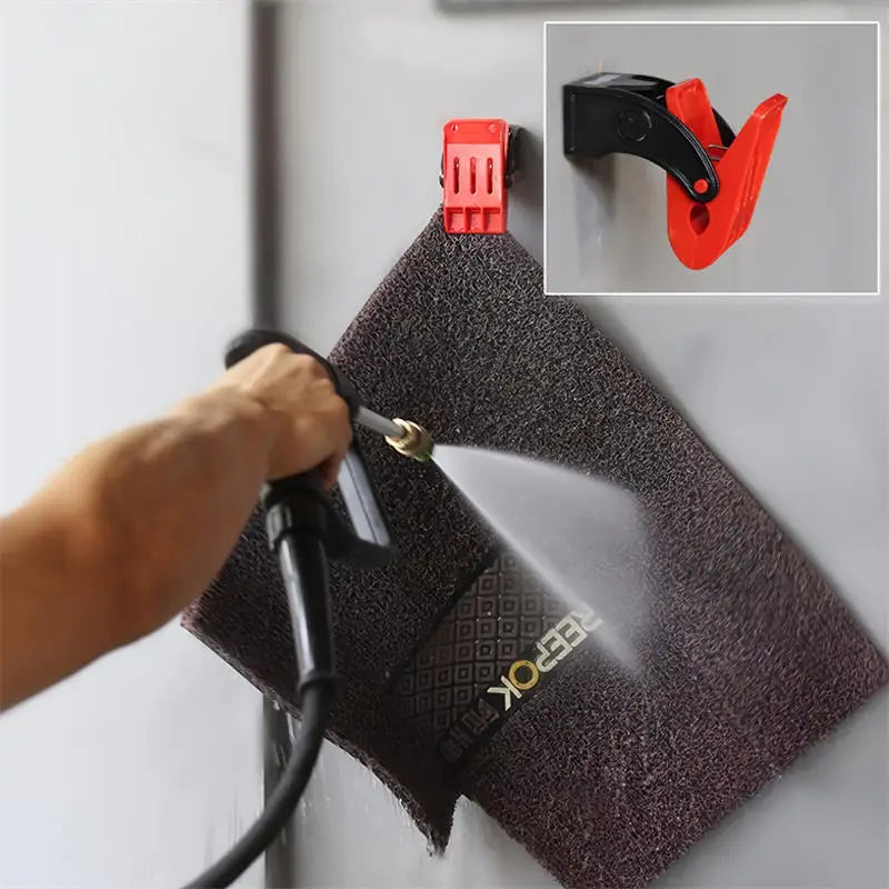 Car Floor Mat Cleaning Clip | ABS Hanger Clamp 1–2 Pack Car Mat Clip QXL
