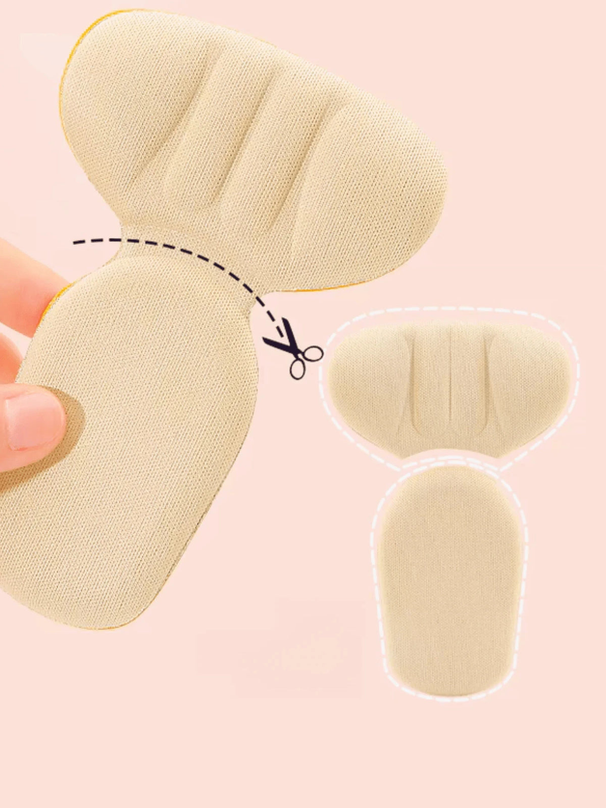 Heel Cushion Half Insoles | Anti-Slip Shoe Fit Stickers Heel Cushion Insoles QXL