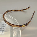 Korean Leopard Print Headband – Non-Slip Hair Hoop for Women Fashion Headband QXL Yellow leopard print