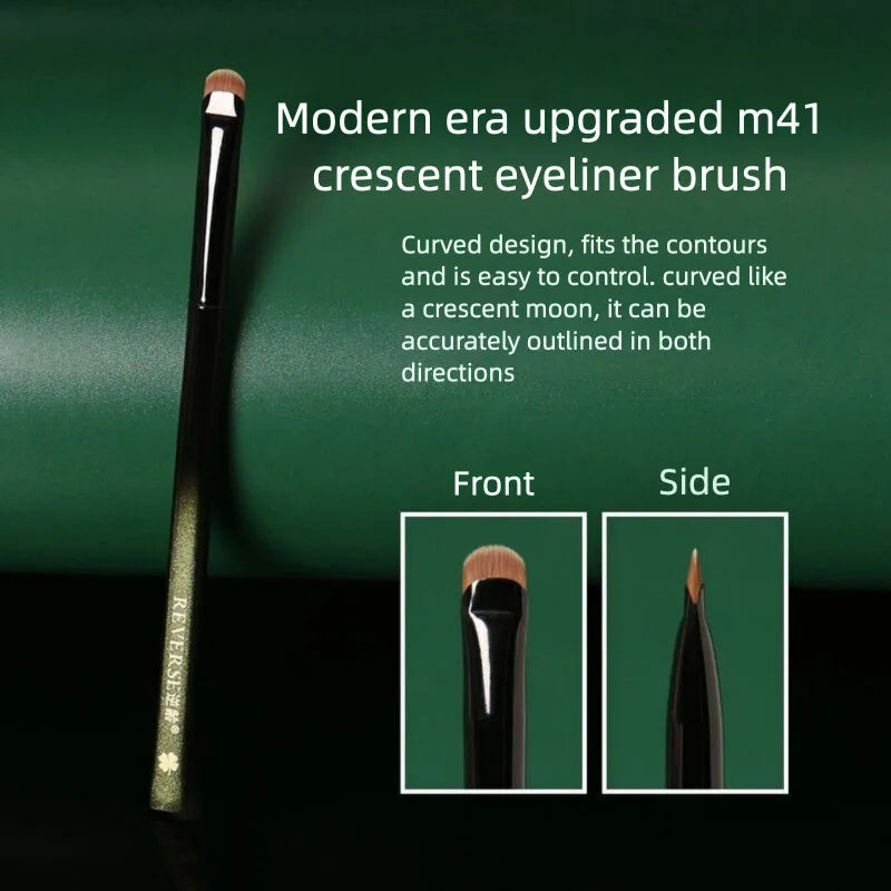M41 Crescent Sickle Eyeliner Brush | Ultra-Fine Precision Tip Eyeliner Brush QXL