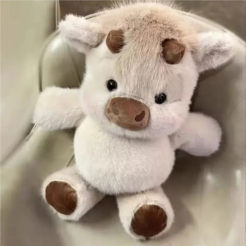 Highland Cattle Plush Toy – Soft Huggable Cow Stuffed Animal Plush Stuffed Animal QXL