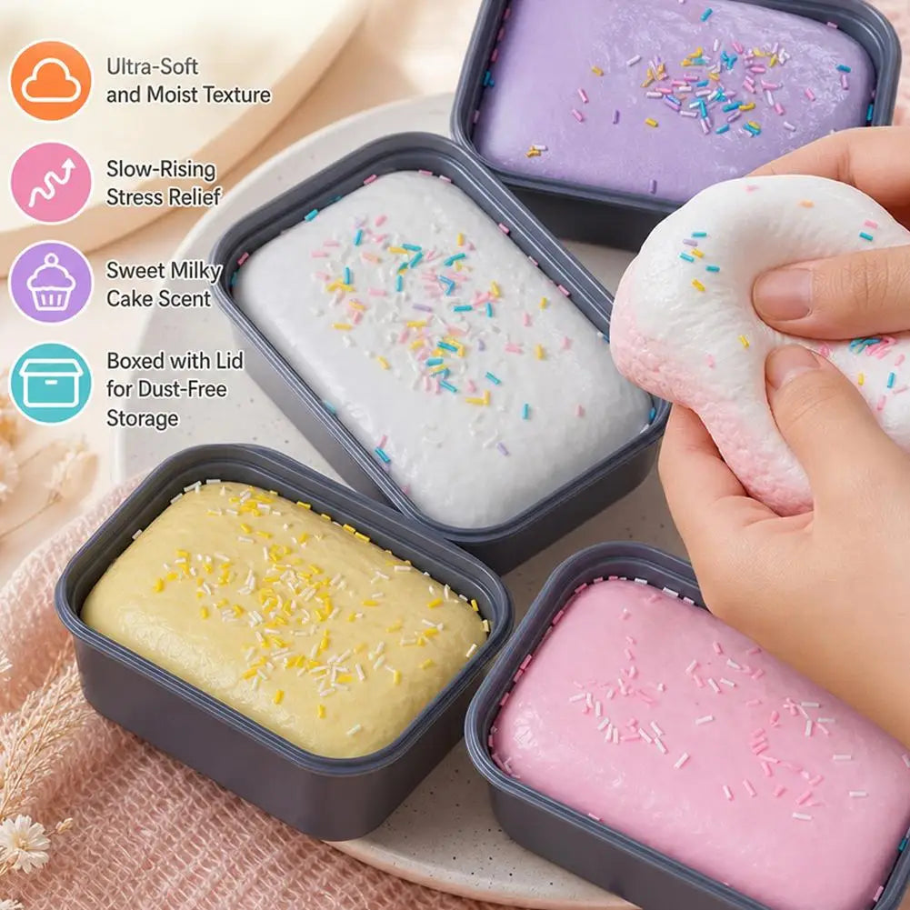 Slow Rising Squishy Cake Toy | Soft PU Fidget Squeeze Squishy Fidget Toy QXL