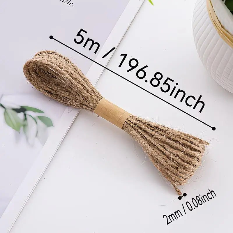 5 Yards 2mm Braided Hemp Jute Rope – Garden, Crafts & Weaving Garden Jute Rope QXL