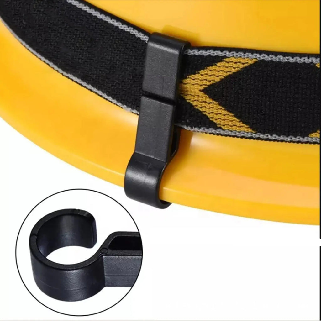 10-Pack Hard Hat Headlamp Clips | Non-Slip ABS Safety Hooks Hard Hat Accessories QXL