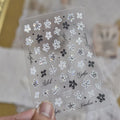 5D Nail Art Stickers – Floral, Holographic & Letter Decals Nail Art Stickers QXL MS1041JZ