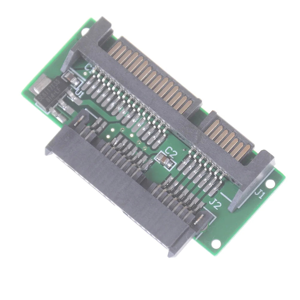 1.8" Micro SATA to 2.5" 22-Pin SATA Adapter | HDD & SSD SATA Drive Adapter QXL