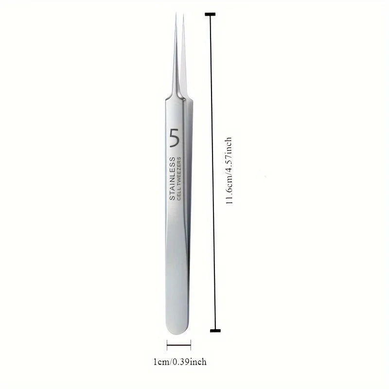 Extra Fine No.5 Blackhead Tweezer | Stainless Steel Skin Tool Facial Extraction Tweezer QXL