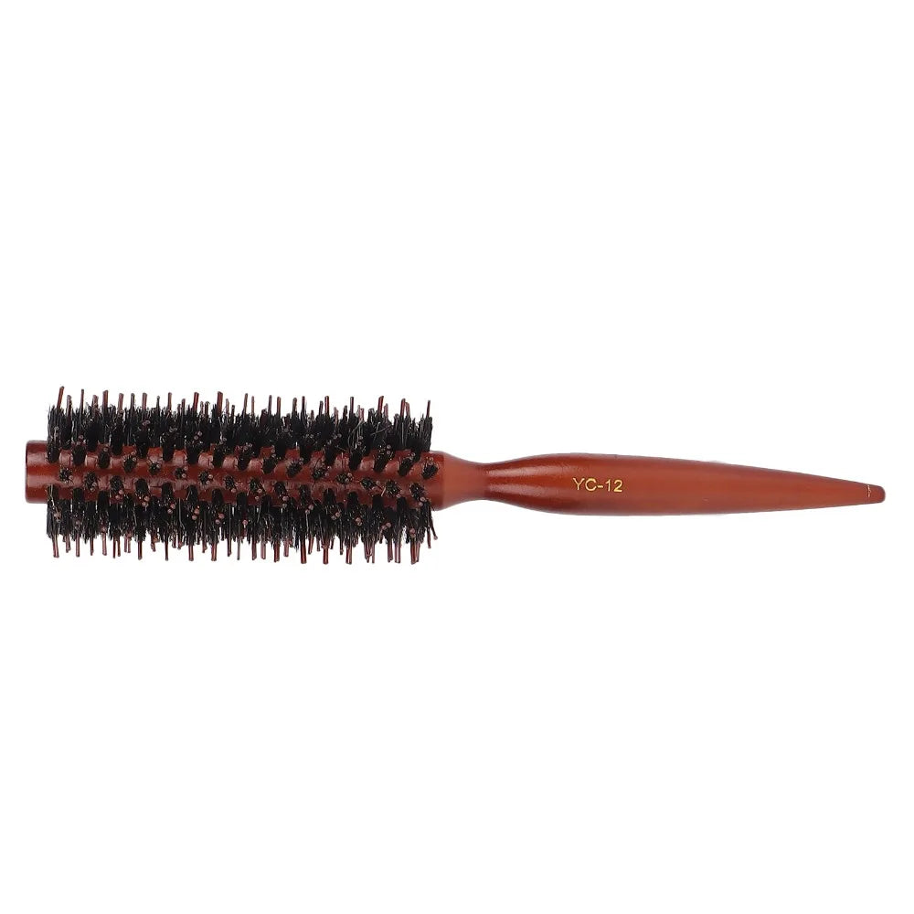Round Styling Hair Brush – Nylon Bristles & Pointed Tail Handle Round Hair Brush QXL