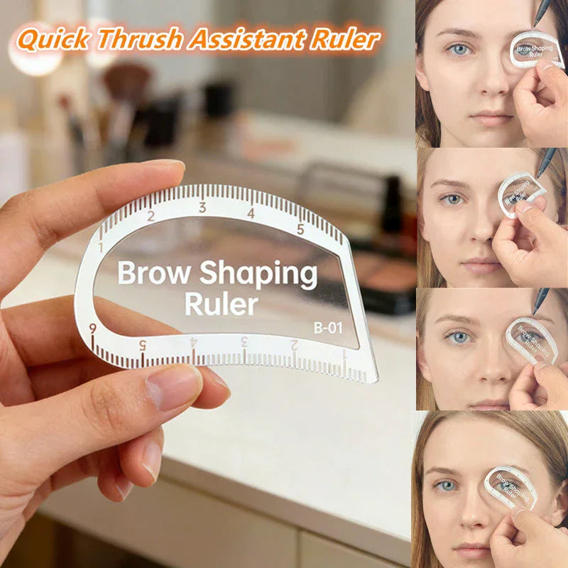 Brow Mapping Ruler – Eyebrow Shaping Stencil Design Tool Eyebrow Stencil Ruler QXL Default Title
