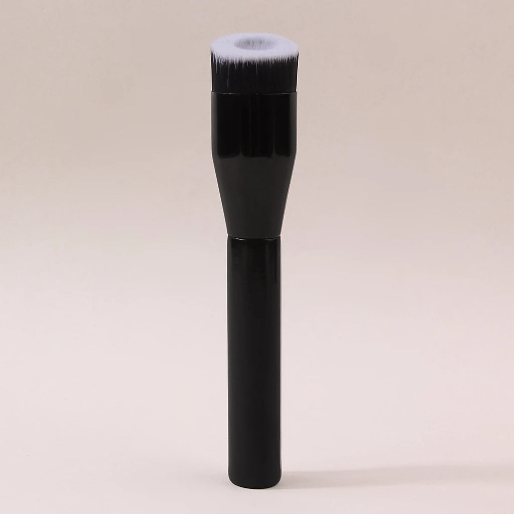 KOSSHOW Flat Top Foundation Brush | Streak-Free Wooden Handle Foundation Makeup Brush QXL