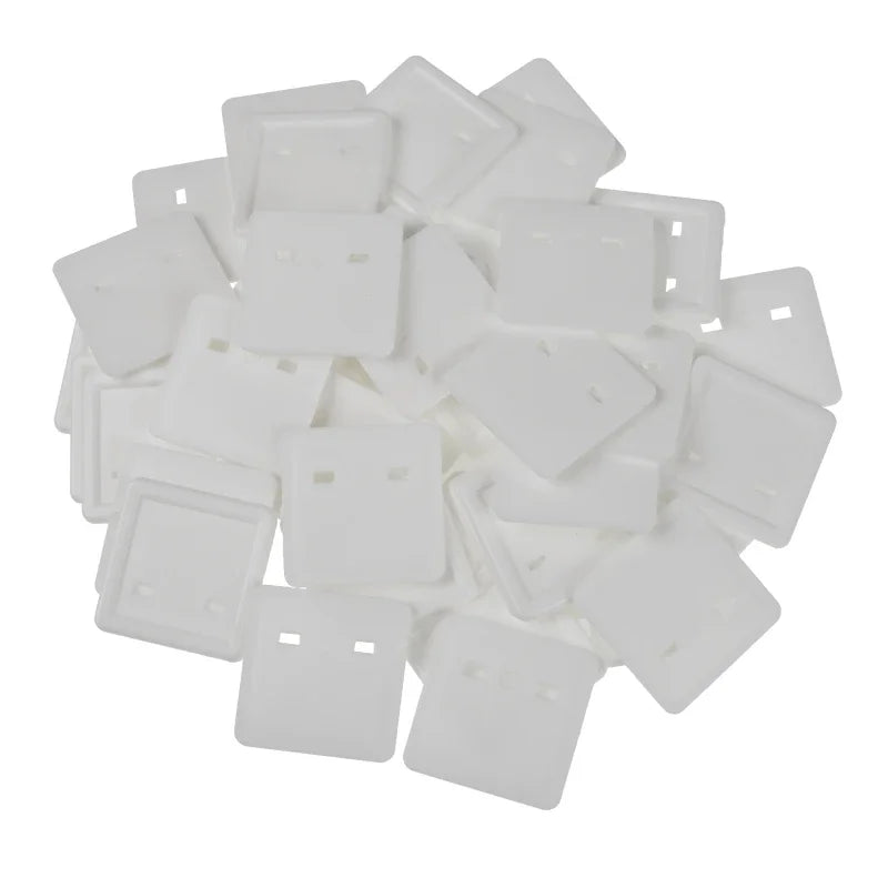 100-Pack Square Fridge Magnet Button Parts Set 50×50mm DIY DIY Magnet Button Kit QXL
