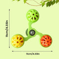 Rotating Windmill Bird Toy with 3 Bells | Parakeet Parrot Bird Cage Toy QXL Green
