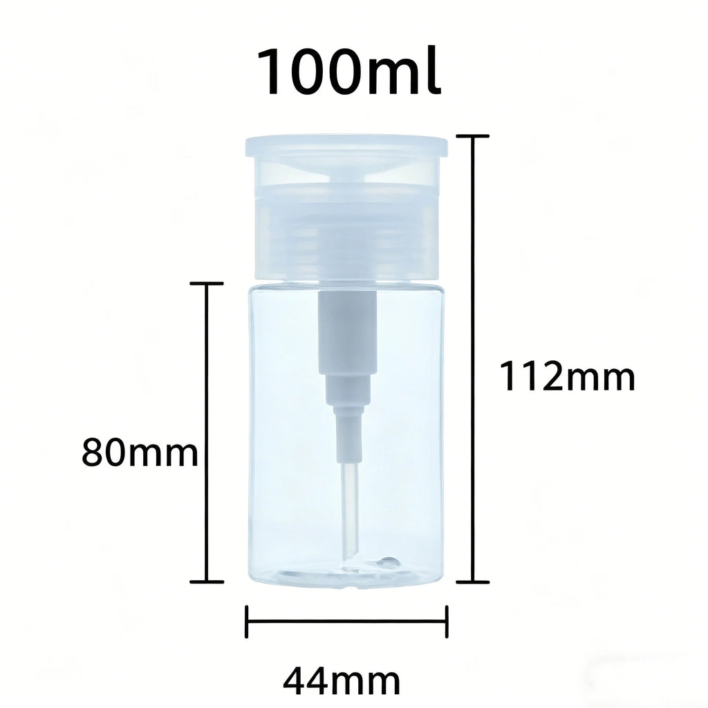 Nail Polish Remover Pump Dispenser | Lockable PET Bottle Pump Dispenser Bottle QXL 1Pcs 100ml ABS