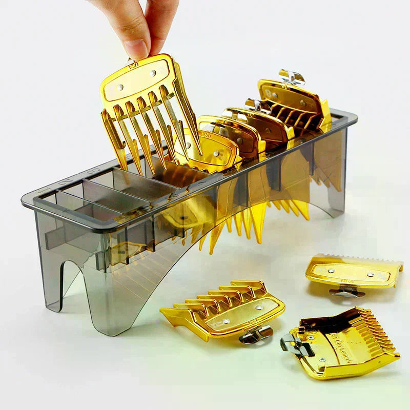8-Grid Hair Clipper Guide Comb Organizer Storage Box Comb Storage Organizer QXL