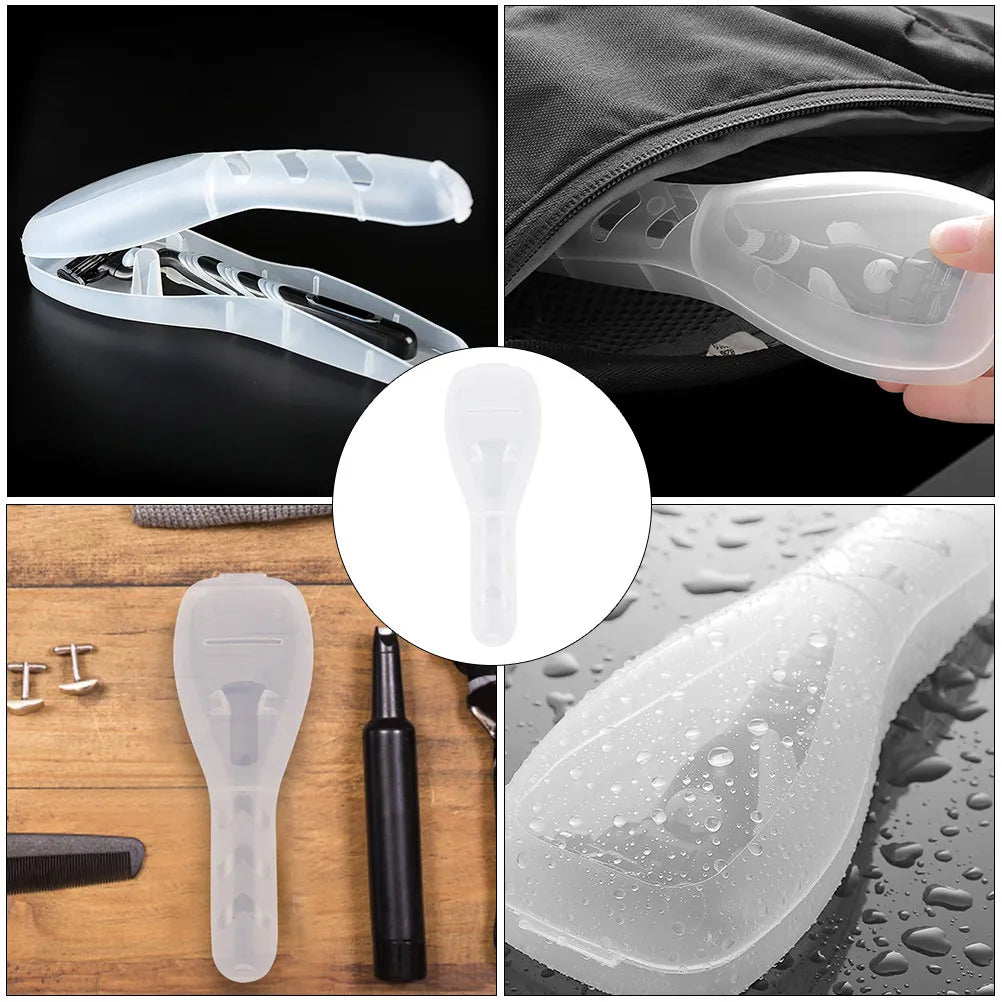 5-Pack Travel Razor Storage Cases | Compact Protective Shaver Box Razor Storage Case QXL