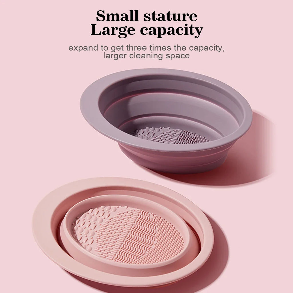 Silicone Makeup Brush Cleaner Scrubber Box | Color Switcher Brush Cleaner Box QXL