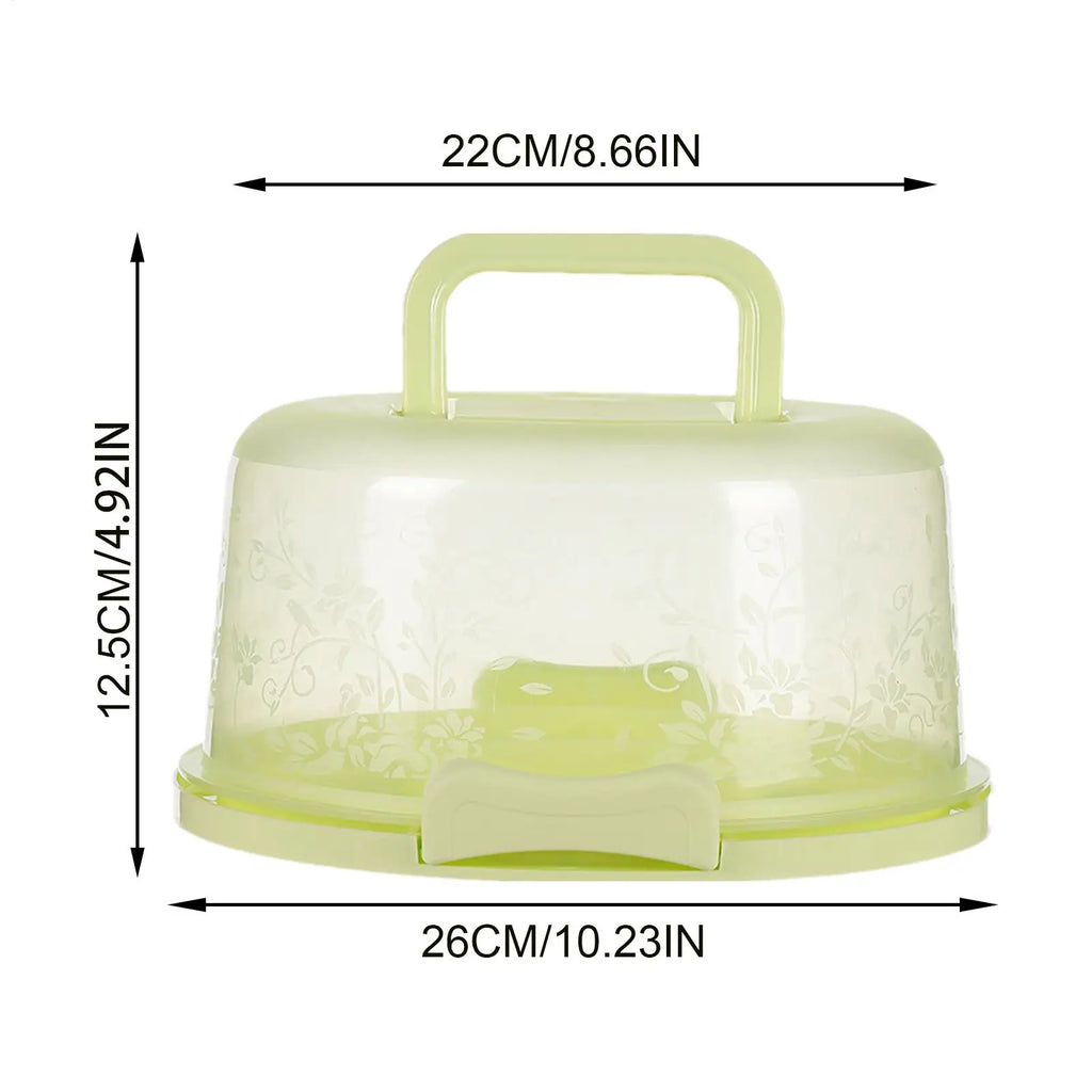 Transparent Dome Cake Carrier with Lid & Handle | Airtight Cake Storage Carrier QXL