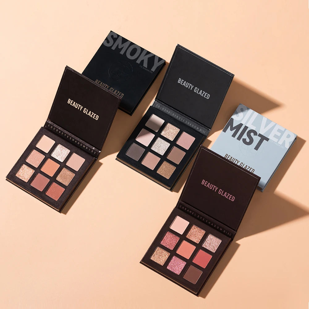 Beauty Glazed 9-Color Eyeshadow Palette – Matte & Shimmer Eyeshadow Palette QXL