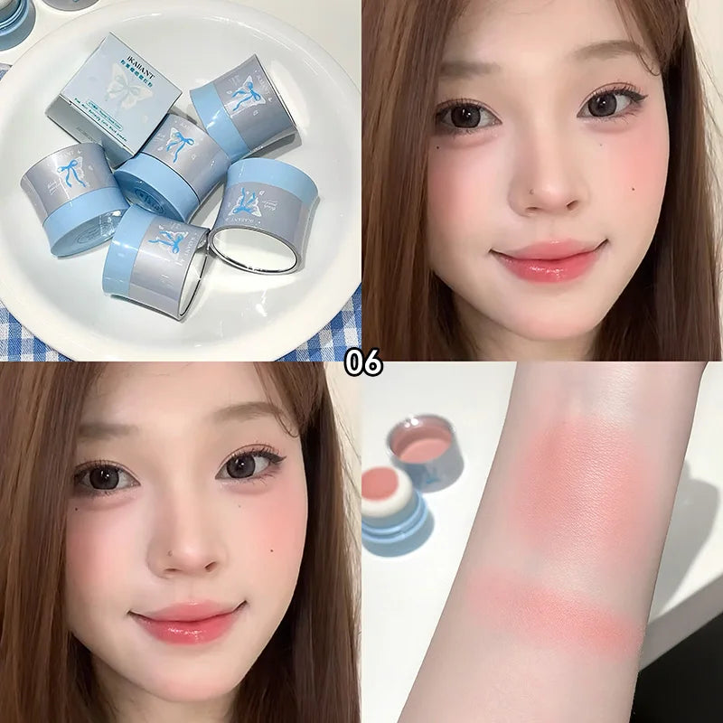 Korean Matte Blush Powder | Long-Lasting Photogenic Finish Matte Blush Powder QXL 06