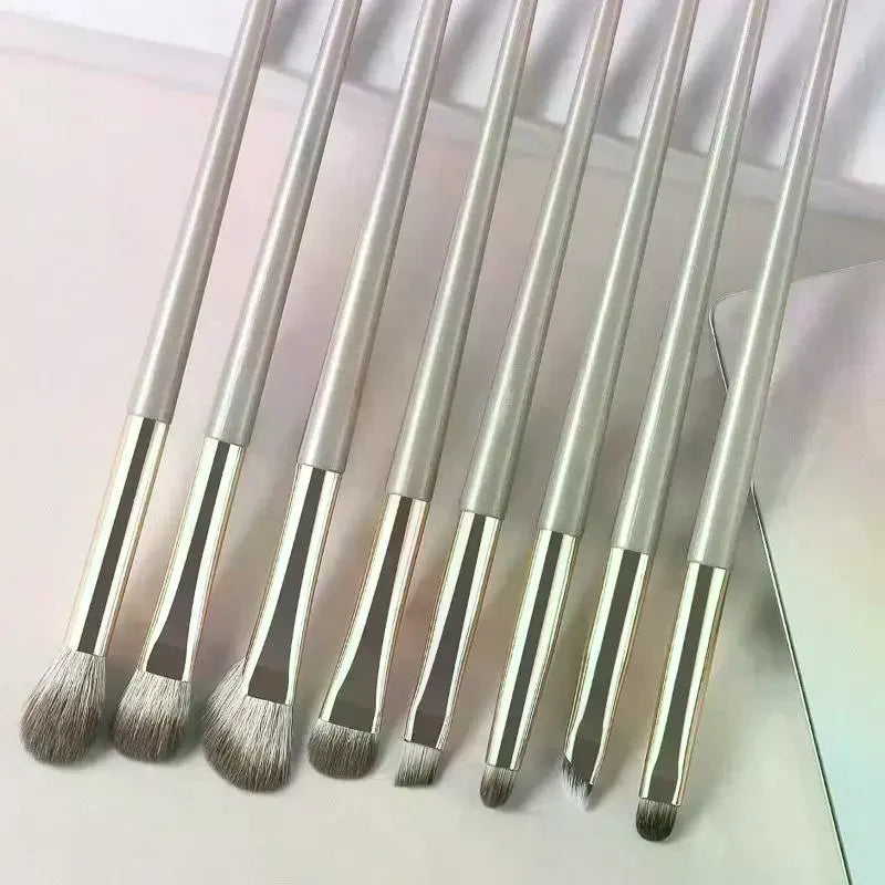 8-Piece Eye Makeup Brush Set – Ultra Soft Eyeshadow & Liner Eye Makeup Brush Set QXL Default Title