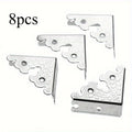 8-Pack 34mm Metal Box Corner Protectors – Decorative Iron Box Corner Protectors QXL Silvery