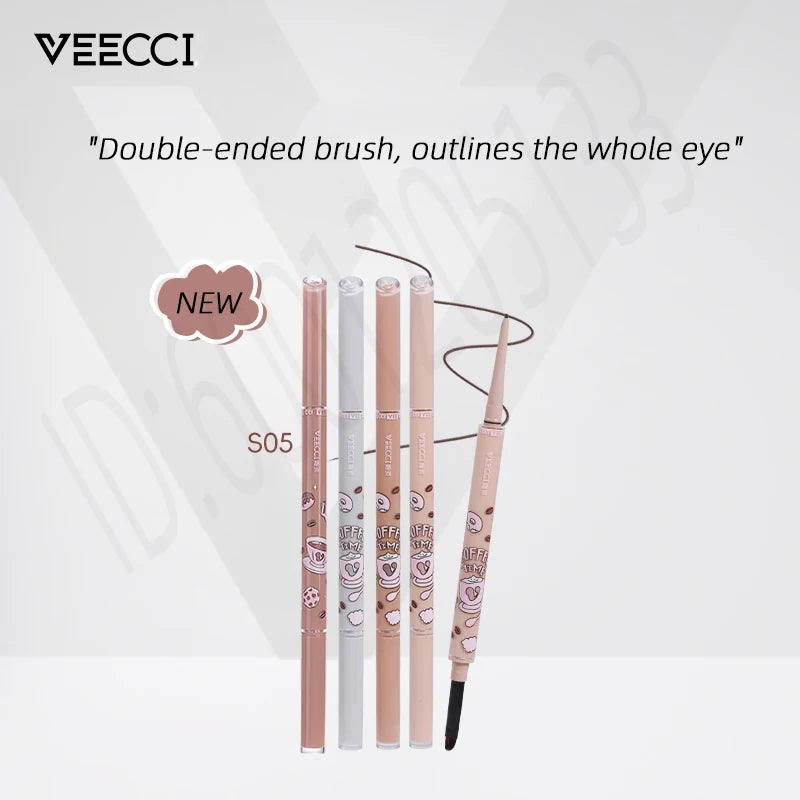 VEECCI Double-Ended Waterproof Eyeliner & Eyebrow Pencil Eyeliner Pencil QXL
