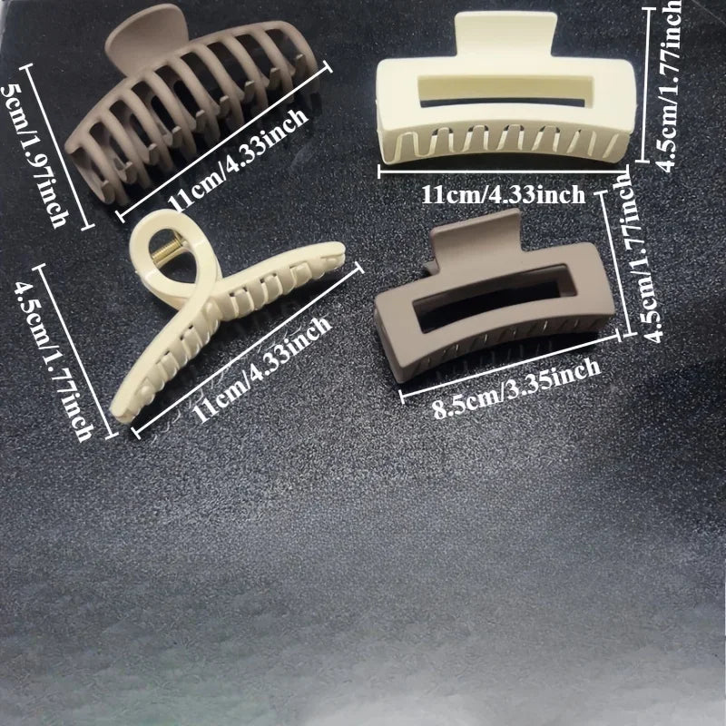 5-Pack Shark Claw Hair Clips | Grab Clips for Teens & Adults Hair Claw Clips QXL