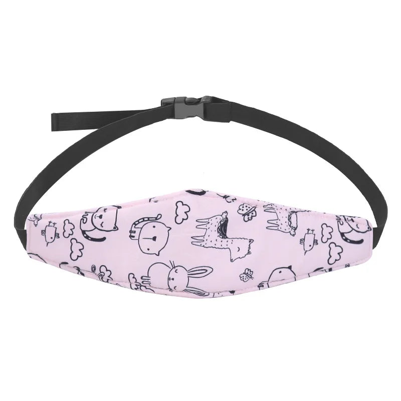 Baby Head Support Pillow for Car Seat & Stroller | Ages 0–6 Baby Head Support QXL B37 Pink