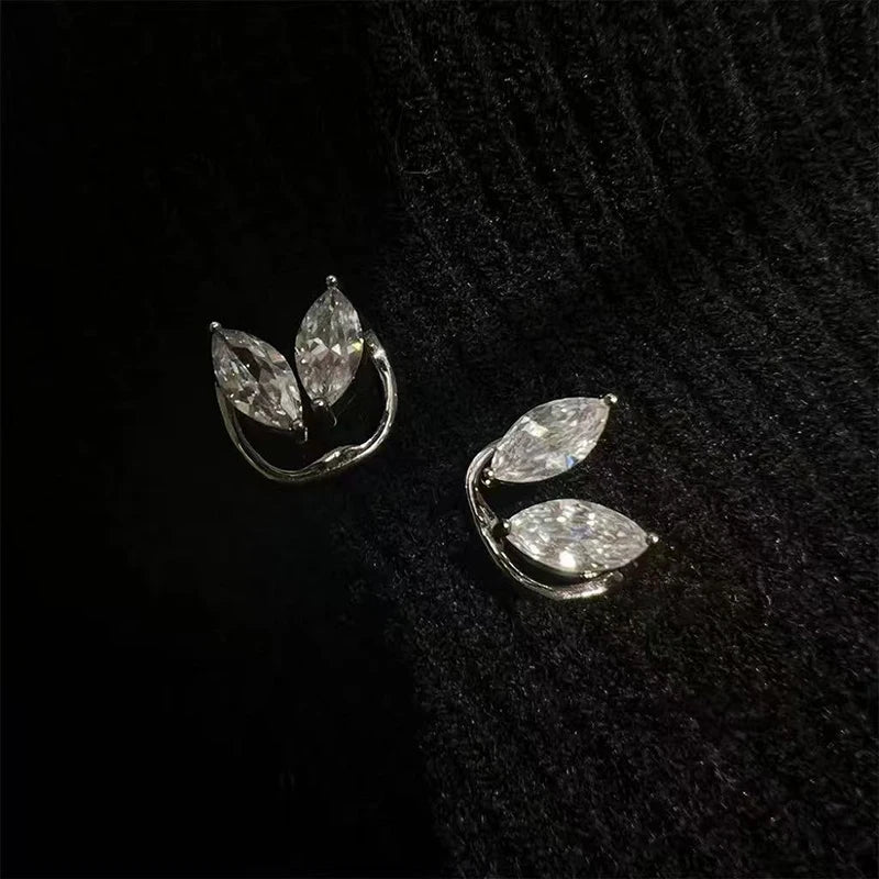 Zircon Tassel Ear Cuff Clip Earrings | No Piercing Needed Clip-On Earrings QXL