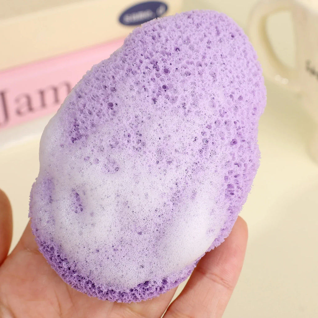 Exfoliating Face Cleansing Sponge | Honeycomb Mesh Foam Puff Face Cleansing Sponge QXL