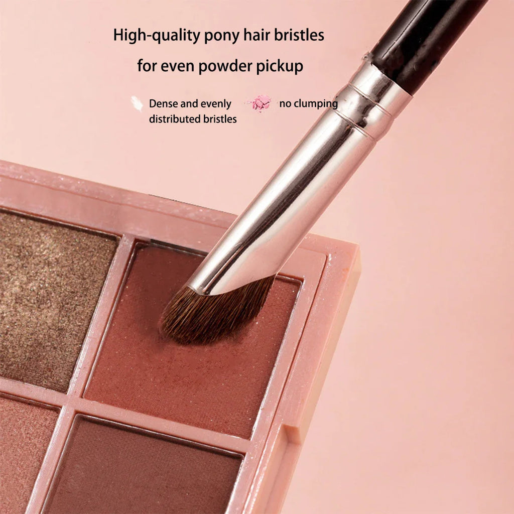 3-Piece Makeup Brush Set | Contour, Eyebrow & Eyeliner Makeup Brush Set QXL