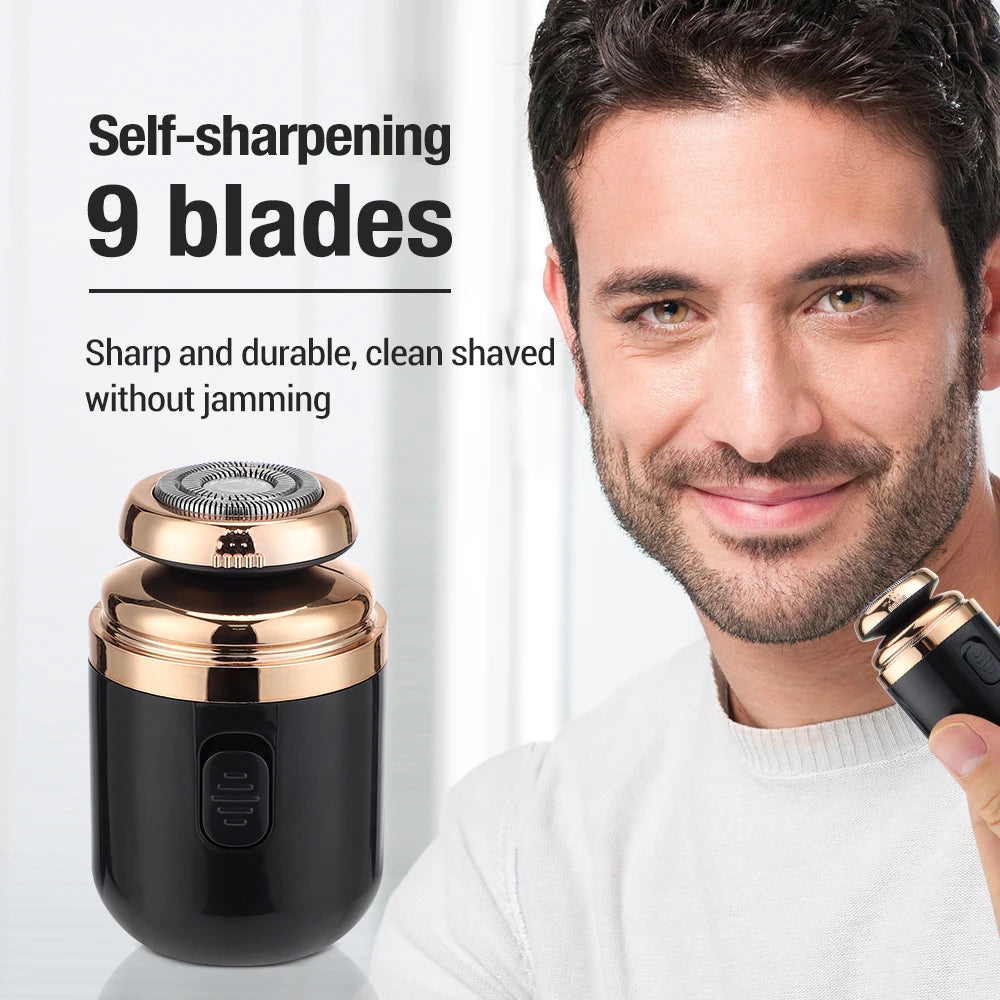 2-in-1 Mini Electric Shaver & Nose Trimmer for Men | USB Electric Shaver Trimmer QXL