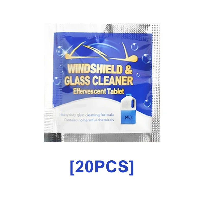 Car Windshield Cleaner Tablets | Concentrated Wiper Fluid Windshield Cleaner Tablets QXL 20PCS